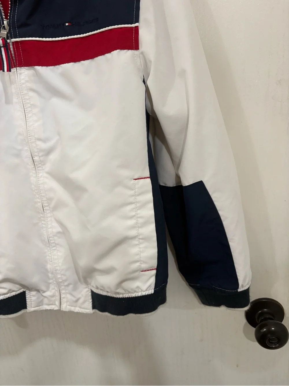 Tommy Hilfiger Kids Colorblock Hooded Rain Jacket windbreaker